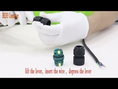 2 चैनल M25 वॉटरप्रूफ केबल कनेक्टर्स 2 3 4 5 पिन 450V 40A