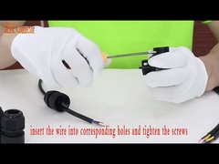 टी टाइप 5 पिन वॉटरप्रूफ इलेक्ट्रिकल कनेक्टर केबल जंक्शन बॉक्स आईपी68 5 पिन