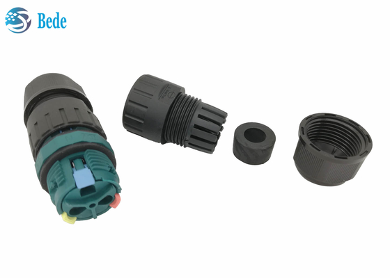 M20 क्विक वायरिंग वाटर प्रूफ वायर कनेक्टर 3 पिन 2 चैनल 450V 17.5A ip68 वाटरप्रूफ कनेक्टर 2 पिन