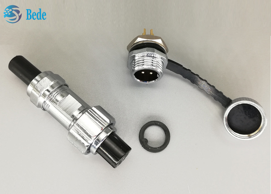 IP68 M16 वाटरप्रूफ सर्कुलर कनेक्टर्स पैनल माउंटिंग 6 ~ 10 पिन 4A 200V