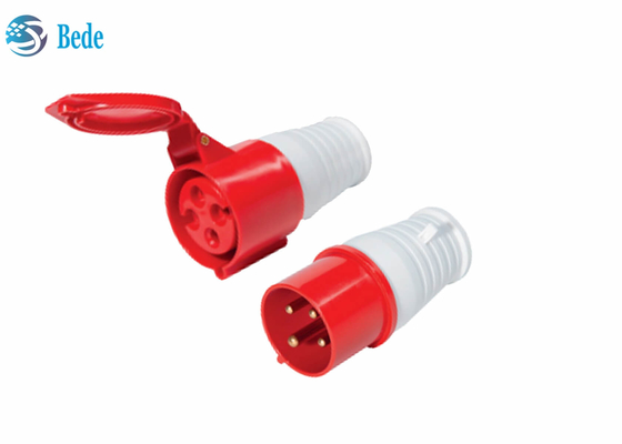 16ए 4पिन औद्योगिक सॉकेट/प्लग वाटरप्रूफ पुरुष महिला कनेक्टर 380-415V
