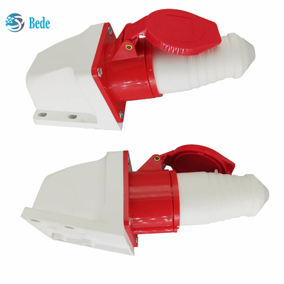 पुरुष महिला विद्युत सॉकेट 4 पिन 3P+E 380~415V 16Amp दीवार माउंटिंग प्रकार IP44