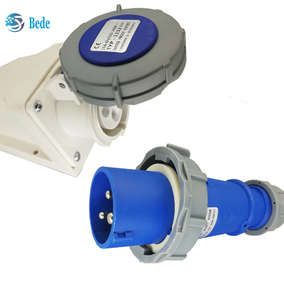 IP67 उच्च धारा प्लग और सॉकेट 32Amp 220~250V OEM/ODM के साथ