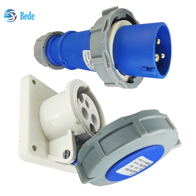 मानक ICE60309 औद्योगिक प्लग सॉकेट IP67 रेटिंग 3Pins ((2P+E) 32Amp