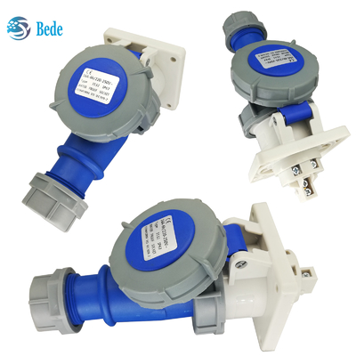 मानक ICE60309 औद्योगिक प्लग सॉकेट IP67 रेटिंग 3Pins ((2P+E) 32Amp