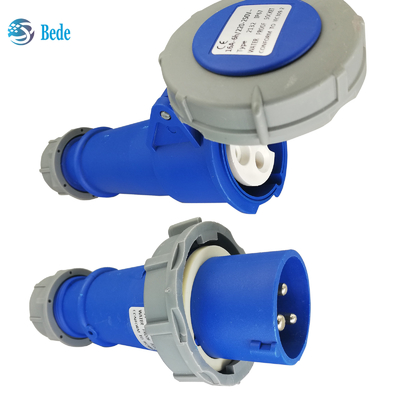 सिंगल फेज 3पिन इंडस्ट्रियल प्लग सॉकेट - मानक ICE60309 220~250V 32Amp के साथ