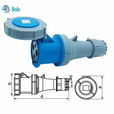 OEM/ODM औद्योगिक प्लग और सॉकेट युग्मक विश्वसनीय और कुशल 63A / 125A 3 पिन