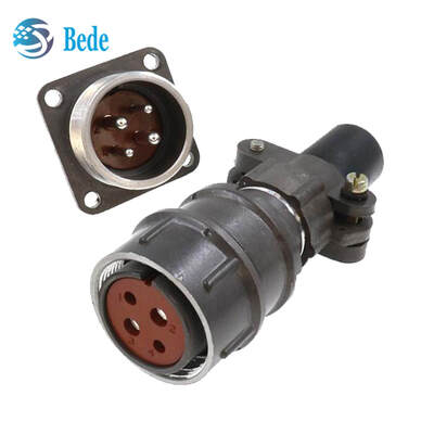 MIL सर्कुलर कनेक्टर रशियन 2PM स्टैंडर्ड थ्रेडेड कनेक्शन के साथ ग्लास-सिंटरड इन्सुलेशन और उच्च तापमान प्रतिरोध