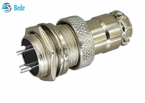 2 पिन 16MM सर्कुलर Gx16 एविएशन कनेक्टर पैनल माउंट कनेक्टर पुरुष और महिला सेट