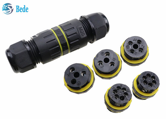 Ip68 M20 2 पिन वाटरप्रूफ वायर कनेक्टर्स 3 4 5 6 पिन 2 पोल आउटडोर और पानी के नीचे उपयोग के लिए