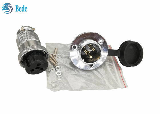 गोल फ्लैंज और धूल कवर 8 9 10 पैनल माउंट के लिए 12 पिन परिपत्र कनेक्टर्स